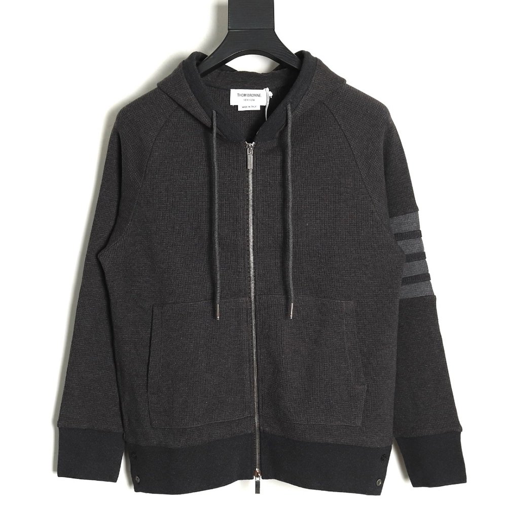 Thom Browne Classic Waffle Jacket TSK2,Thom Browne Jacket,Jacket,APPAREL