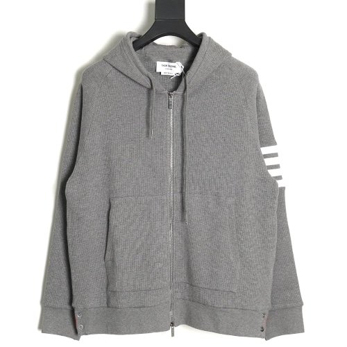 Thom Browne Classic Waffle Jacket TSK1,Thom Browne Jacket,Jacket,APPAREL