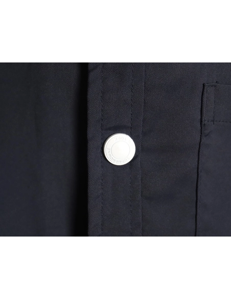 Thom Browne Nylon White Four Stripe Shirt Jacket TSK1,Thom Browne Jacket,Jacket,APPAREL