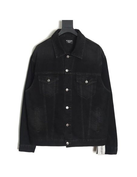 Balenciaga PARIS diamondcovered denim jacket,Balenciaga Jacket,Jacket,APPAREL