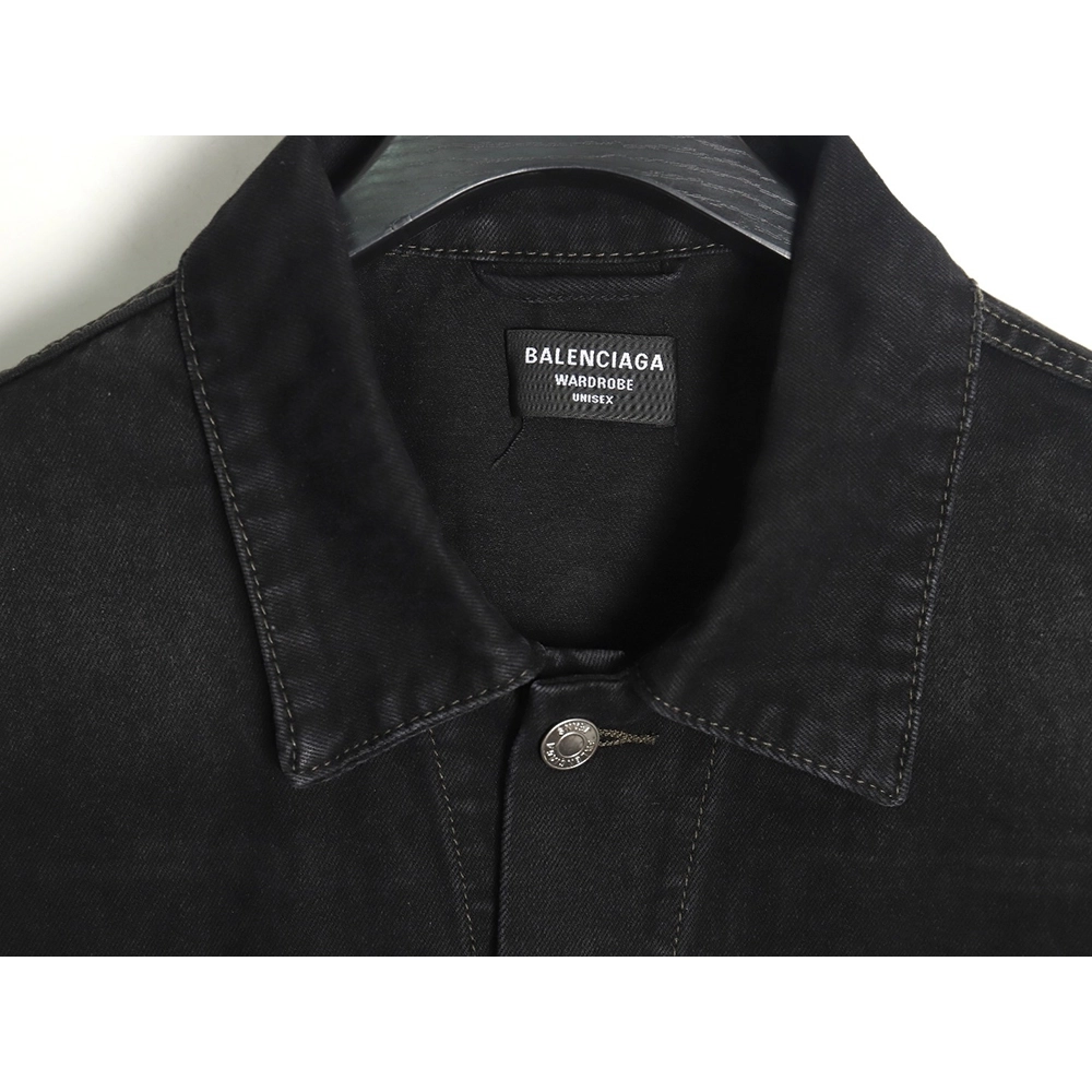 Balenciaga PARIS diamondcovered denim jacket,Balenciaga Jacket,Jacket,APPAREL
