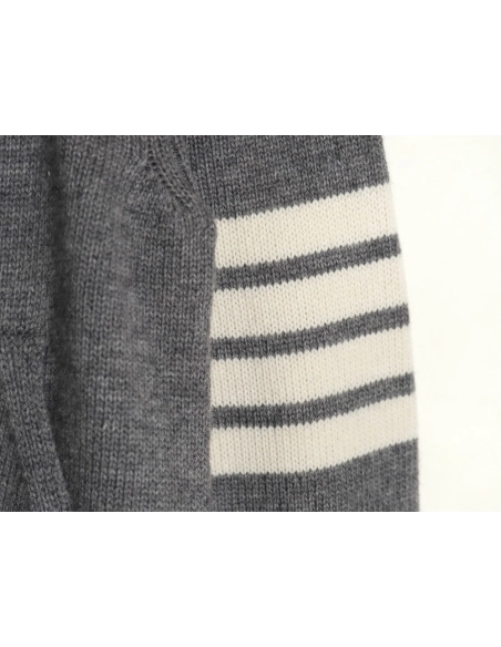 Thom Browne Sailboat Australian Wool Hooded Jacket TSK1,Thom Browne Jacket,Jacket,APPAREL