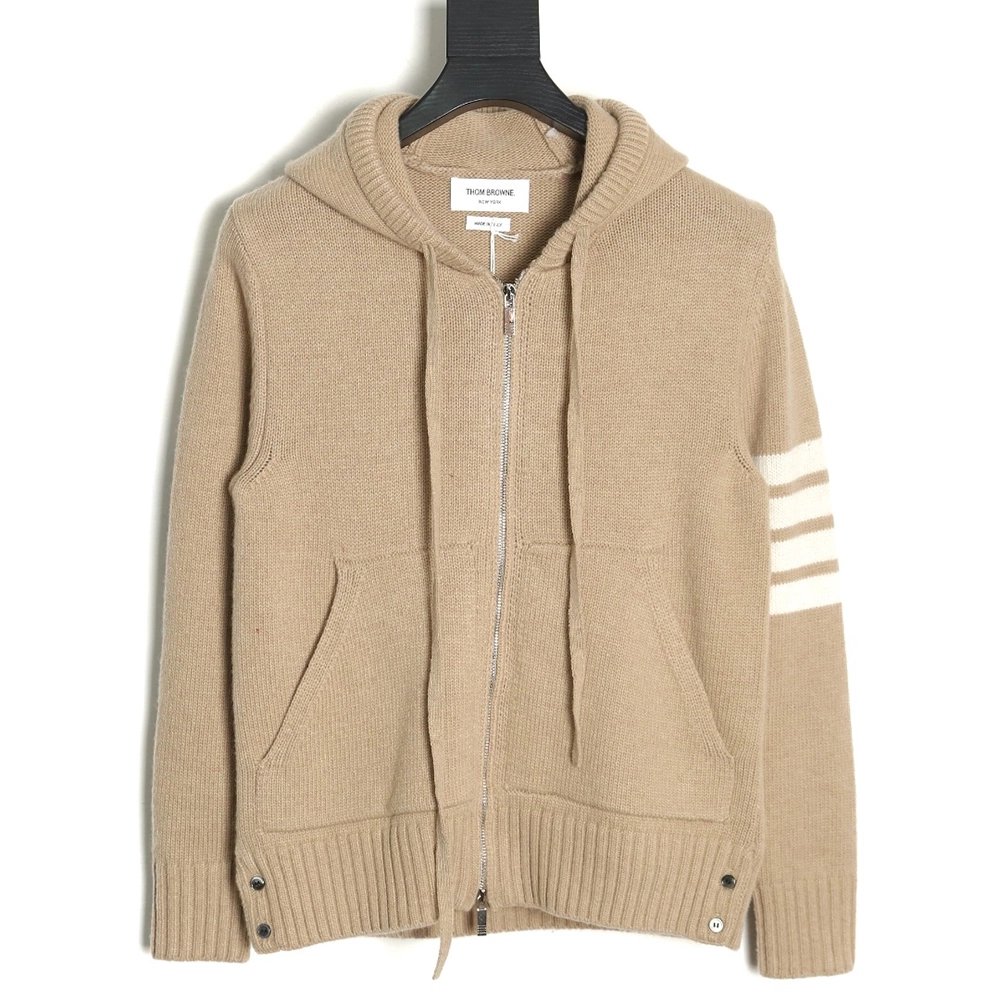 Thom Browne Sailboat Australian Wool Hooded Jacket,Thom Browne Jacket,Jacket,APPAREL