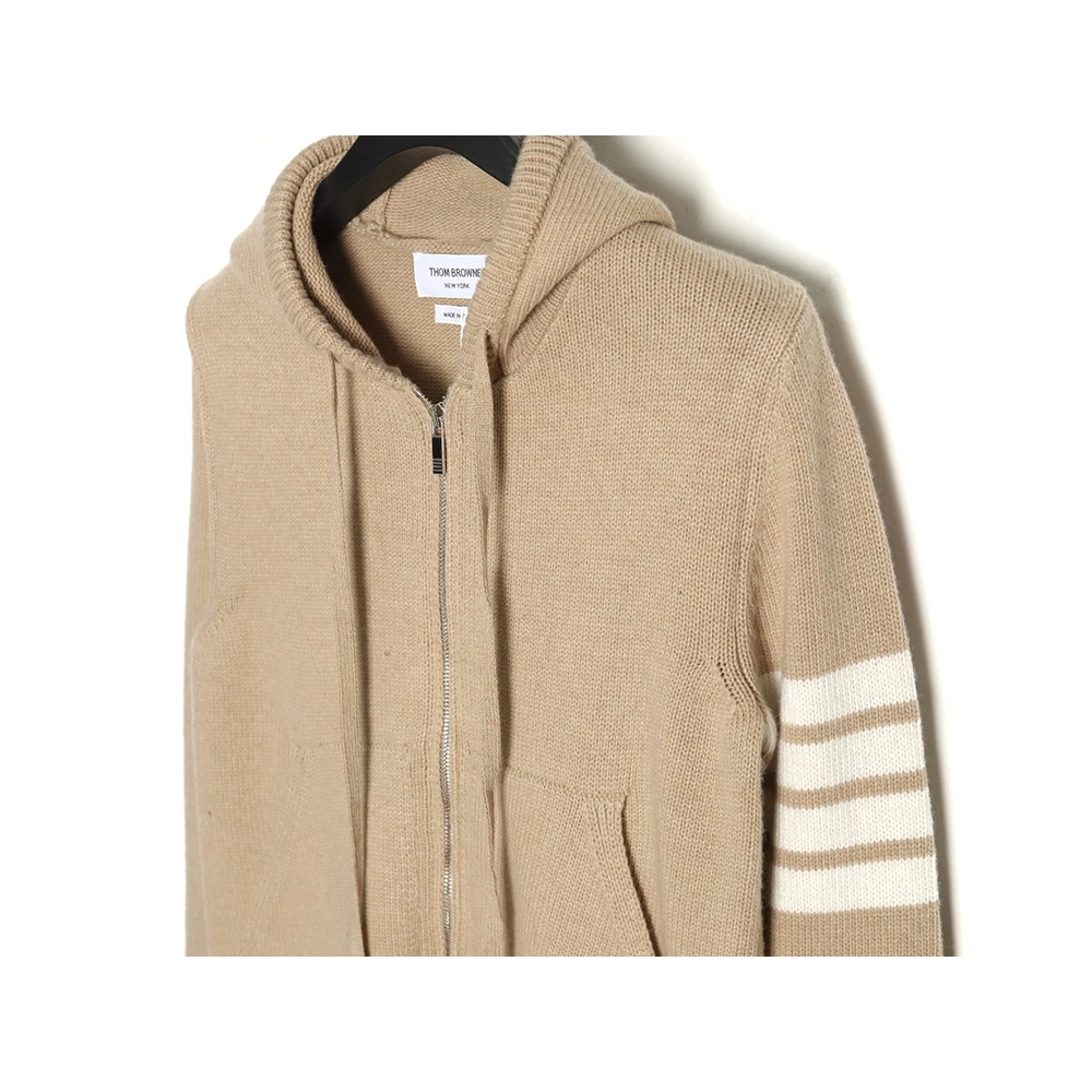 Thom Browne Sailboat Australian Wool Hooded Jacket,Thom Browne Jacket,Jacket,APPAREL