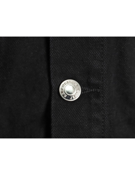 Balenciaga Double BB print denim jacket on back,Balenciaga Jacket,Jacket,APPAREL