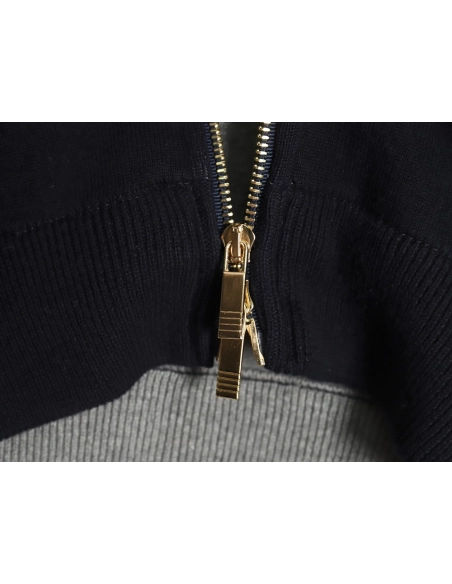 Thom Browne Crab Zip Baseball Jacket TSK1,Thom Browne Jacket,Jacket,APPAREL