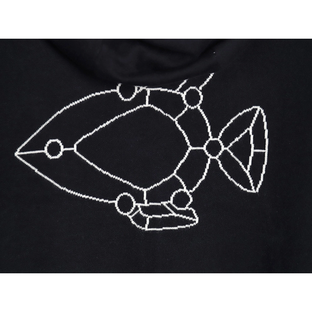 Thom Browne Submarine Knit Hooded Jacket TSK1,Thom Browne Jacket,Jacket,APPAREL