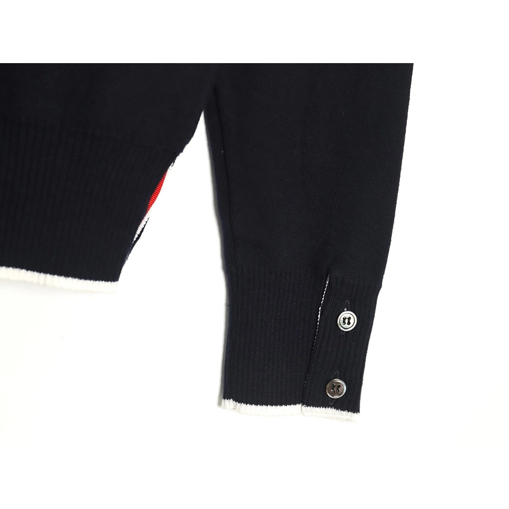 Thom Browne Submarine Knit Hooded Jacket TSK1,Thom Browne Jacket,Jacket,APPAREL