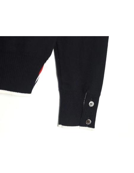 Thom Browne Submarine Knit Hooded Jacket TSK1,Thom Browne Jacket,Jacket,APPAREL