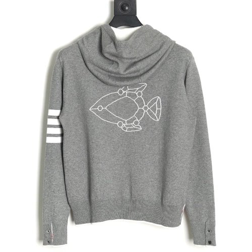 Thom Browne Submarine Knit Hooded Jacket,Thom Browne Jacket,Jacket,APPAREL