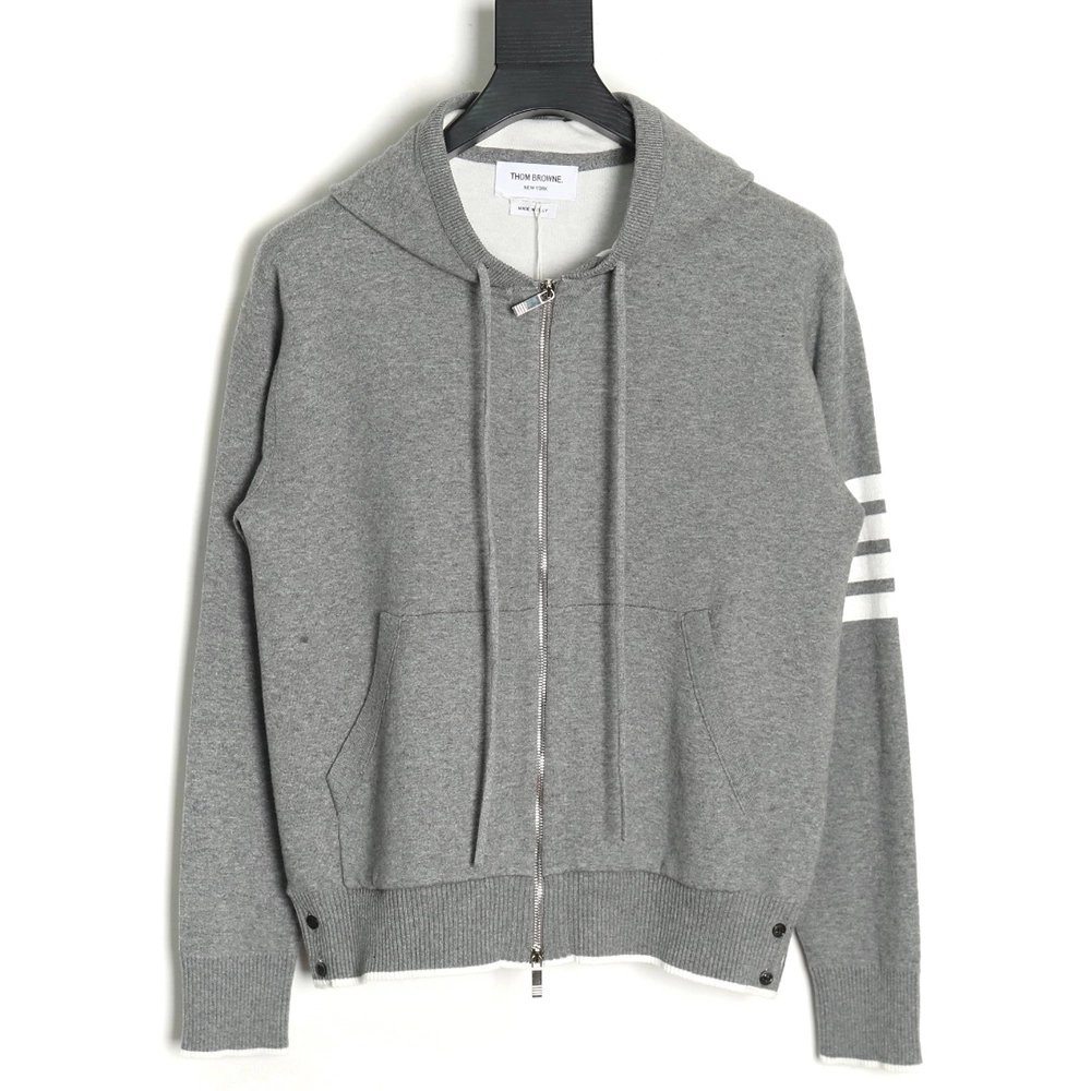 Thom Browne Submarine Knit Hooded Jacket,Thom Browne Jacket,Jacket,APPAREL