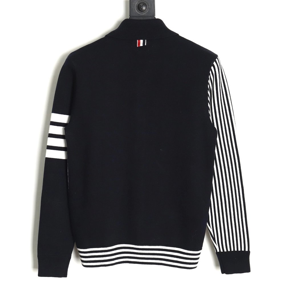 Thom Browne Striped Lapel Jacket TSK1,Thom Browne Jacket,Jacket,APPAREL