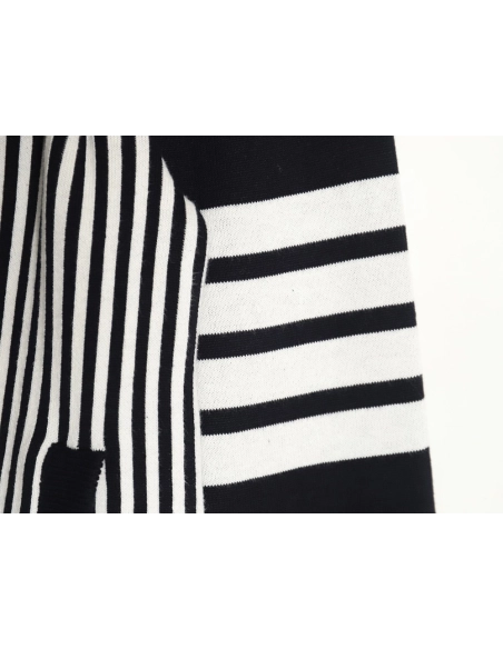 Thom Browne Striped Lapel Jacket TSK1,Thom Browne Jacket,Jacket,APPAREL