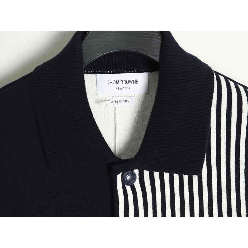 Thom Browne Striped Lapel Jacket TSK1,Thom Browne Jacket,Jacket,APPAREL