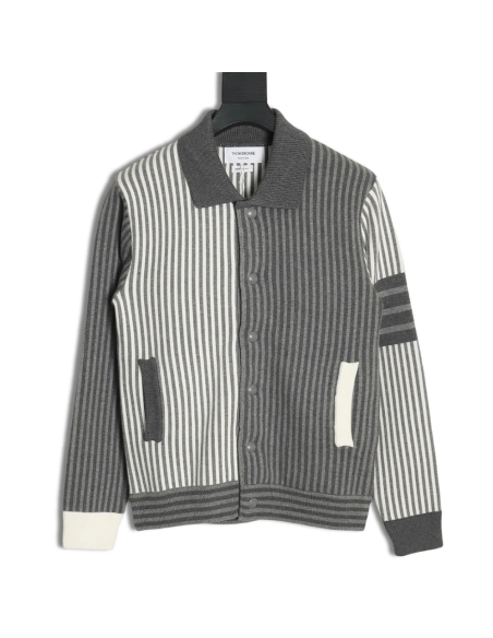 Thom Browne Striped Lapel Jacket,Thom Browne Jacket,Jacket,APPAREL