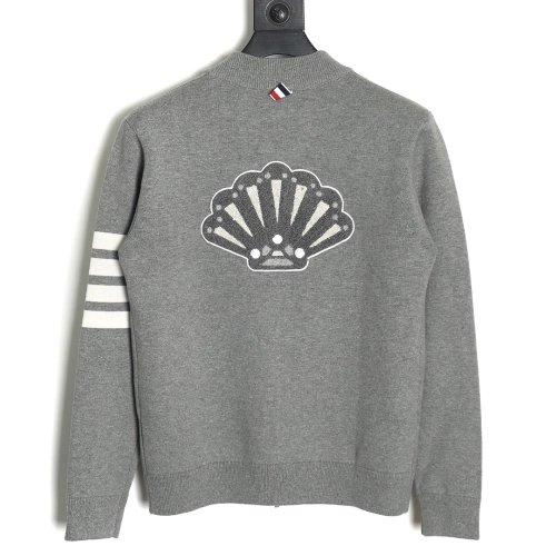 Thom Browne Peacock Zip Baseball Jacket,Thom Browne Jacket,Jacket,APPAREL