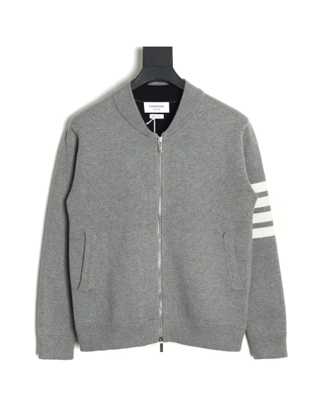 Thom Browne Peacock Zip Baseball Jacket,Thom Browne Jacket,Jacket,APPAREL