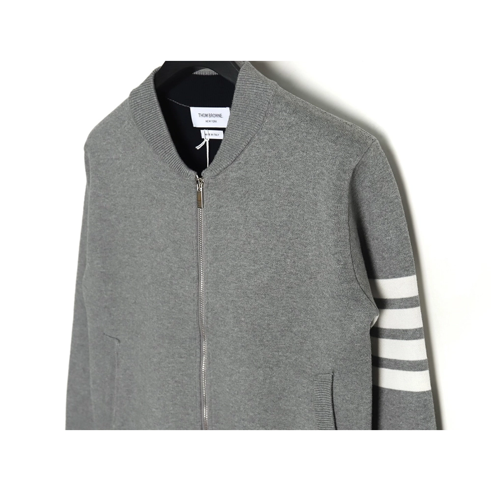 Thom Browne Peacock Zip Baseball Jacket,Thom Browne Jacket,Jacket,APPAREL