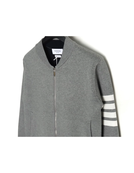 Thom Browne Peacock Zip Baseball Jacket,Thom Browne Jacket,Jacket,APPAREL