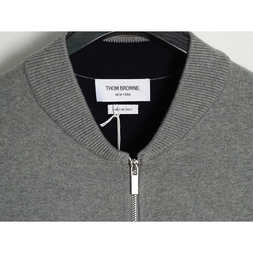 Thom Browne Peacock Zip Baseball Jacket,Thom Browne Jacket,Jacket,APPAREL