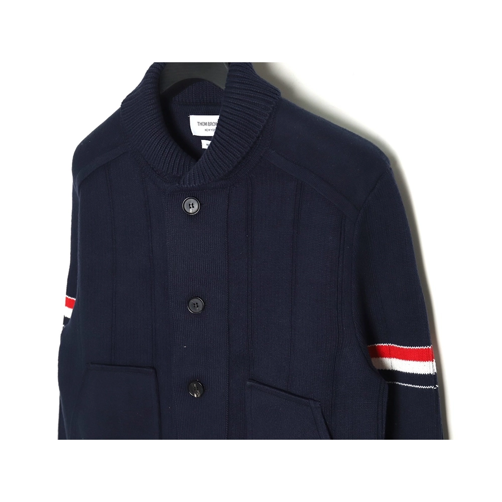 Thom Browne Vertical Striped Jacket TSK1,Thom Browne Jacket,Jacket,APPAREL