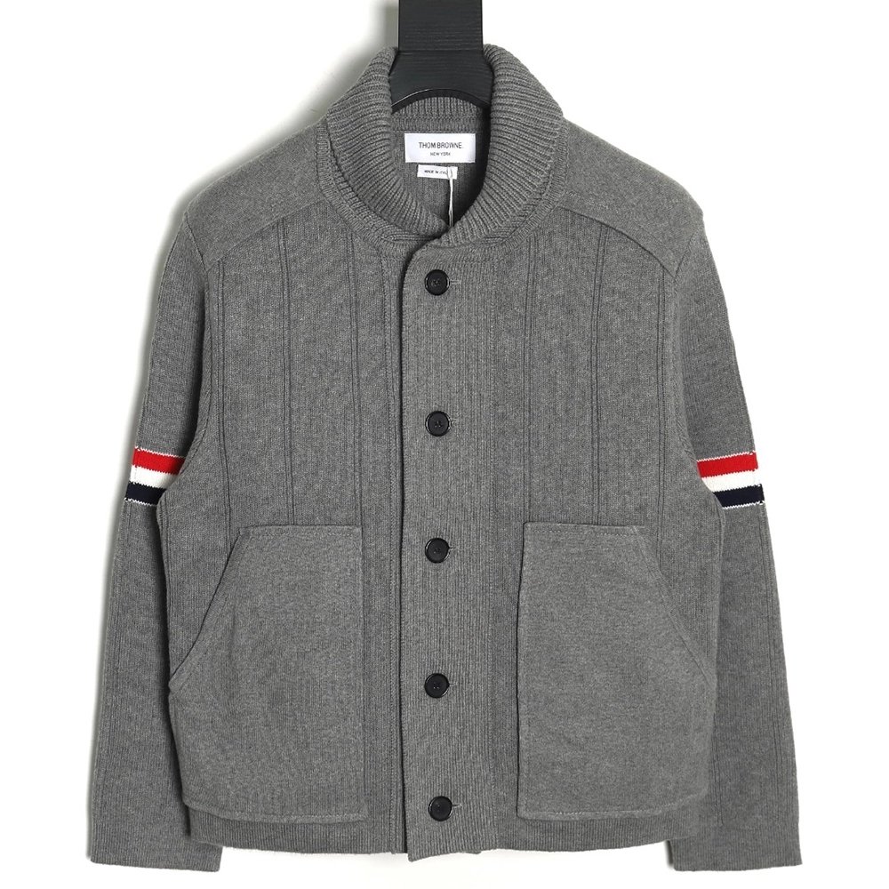 Thom Browne Vertical Striped Jacket,Thom Browne Jacket,Jacket,APPAREL
