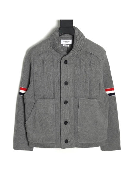 Thom Browne Vertical Striped Jacket,Thom Browne Jacket,Jacket,APPAREL