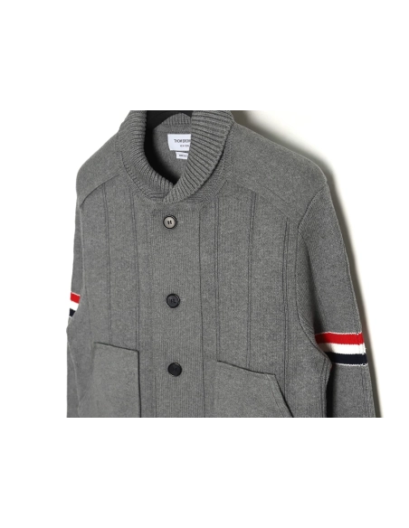 Thom Browne Vertical Striped Jacket,Thom Browne Jacket,Jacket,APPAREL