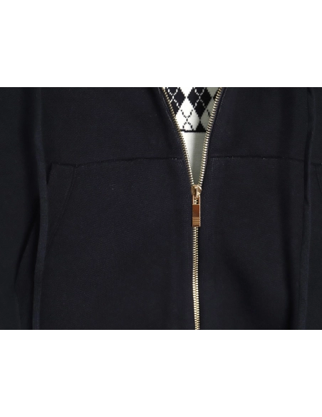 Thom Browne Diamond Dachshund Hooded Knitted Jacket TSK1,Thom Browne Jacket,Jacket,APPAREL