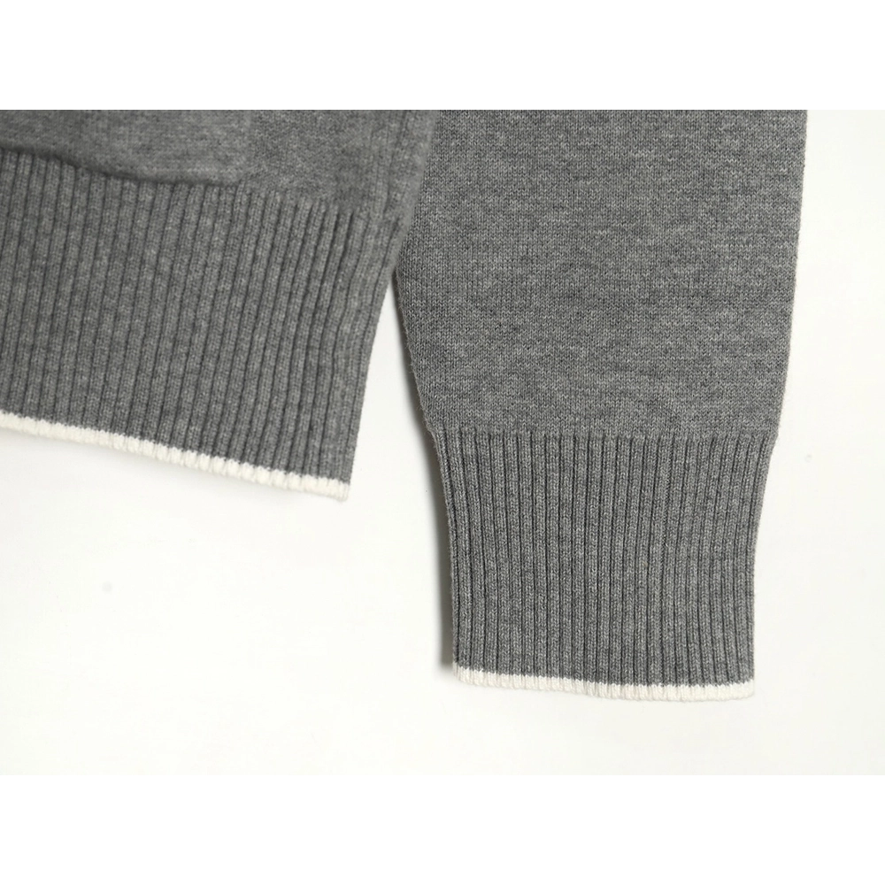 Thom Browne Diamond Dachshund Hooded Knitted Jacket,Thom Browne Jacket,Jacket,APPAREL