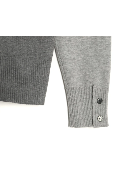 Thom Browne Golden Turtle Knitted Hooded Jacket,Thom Browne Jacket,Jacket,APPAREL