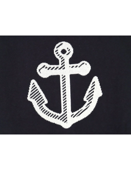 Thom Browne Anchor Baseball Jacket TSK1,Thom Browne Jacket,Jacket,APPAREL