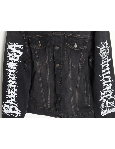 Balenciaga 24SS Year of the Dragon limited graffiti denim jacket,Balenciaga Jacket,Jacket,APPAREL