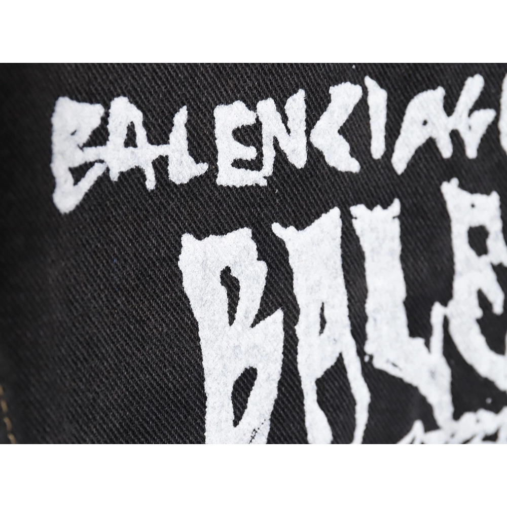 Balenciaga 24SS Year of the Dragon limited graffiti denim jacket,Balenciaga Jacket,Jacket,APPAREL