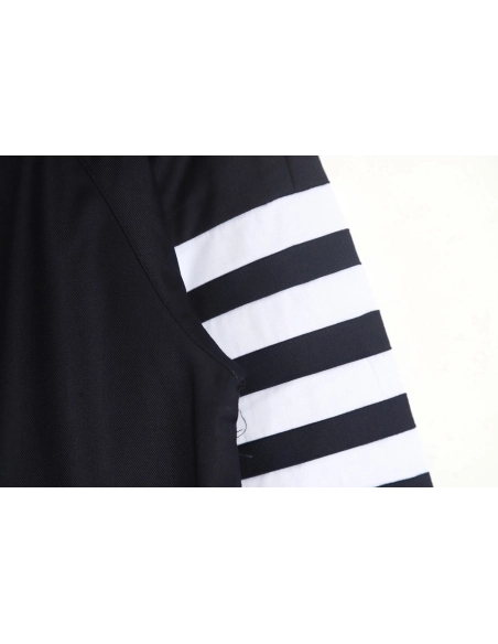 Thom Browne White Quad Bar Double Zip Jacket,Thom Browne Jacket,Jacket,APPAREL