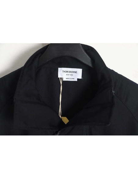 Thom Browne White Quad Bar Double Zip Jacket,Thom Browne Jacket,Jacket,APPAREL