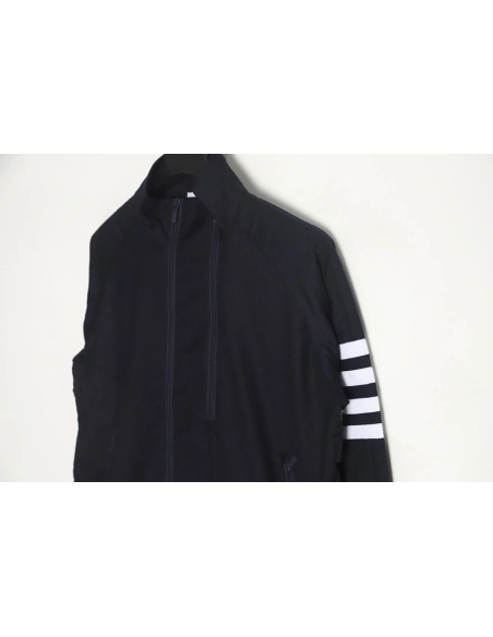 Thom Browne White Quad Bar Double Zip Jacket,Thom Browne Jacket,Jacket,APPAREL
