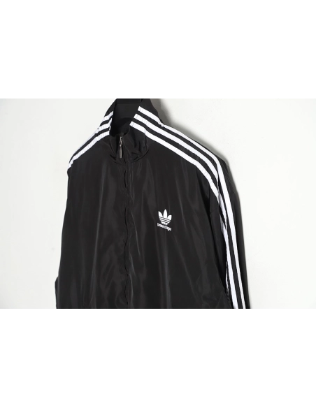 Balenciaga x Adidas Joint Side Webbing Vintage Jacket,Balenciaga Jacket,Jacket,APPAREL