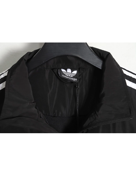 Balenciaga x Adidas Joint Side Webbing Vintage Jacket,Balenciaga Jacket,Jacket,APPAREL