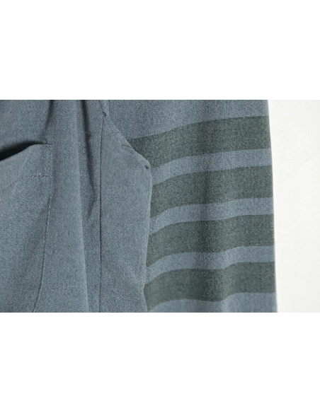 Thom Browne 23SS 4Bar Smoked Flannel Long Sleeve Shirt Jacket,Thom Browne Jacket,Jacket,APPAREL