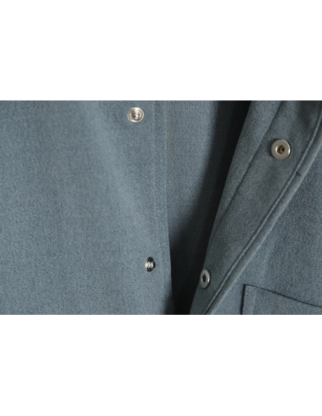 Thom Browne 23SS 4Bar Smoked Flannel Long Sleeve Shirt Jacket,Thom Browne Jacket,Jacket,APPAREL