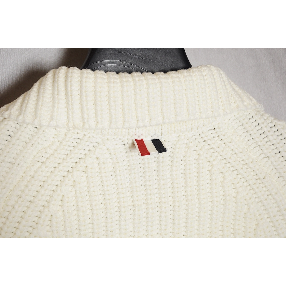 THOM BROWNE 20FW Chunky stitch zip lapel jacket,Thom Browne Jacket,Jacket,APPAREL