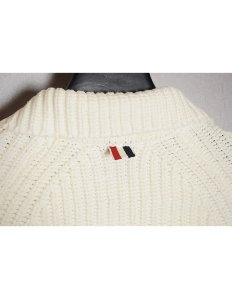 THOM BROWNE 20FW Chunky stitch zip lapel jacket,Thom Browne Jacket,Jacket,APPAREL