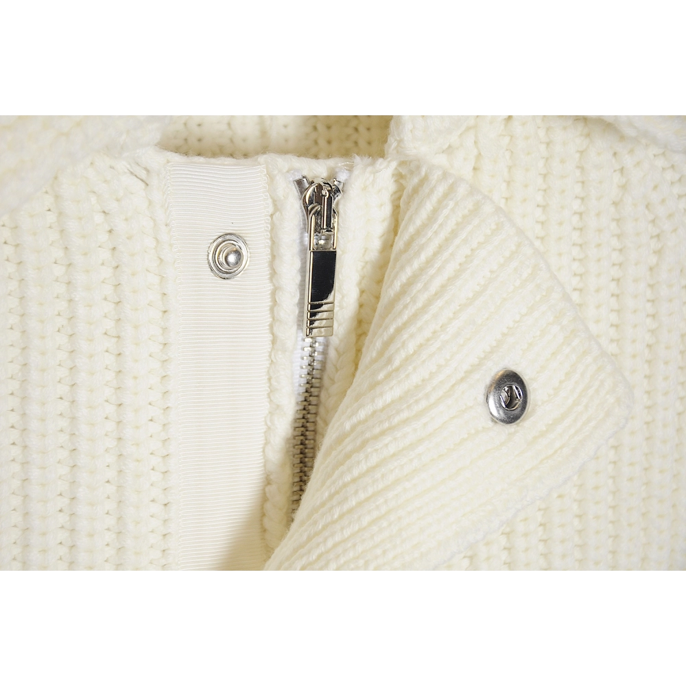 THOM BROWNE 20FW Chunky stitch zip lapel jacket,Thom Browne Jacket,Jacket,APPAREL