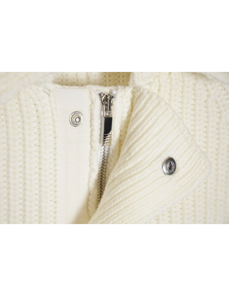 THOM BROWNE 20FW Chunky stitch zip lapel jacket,Thom Browne Jacket,Jacket,APPAREL