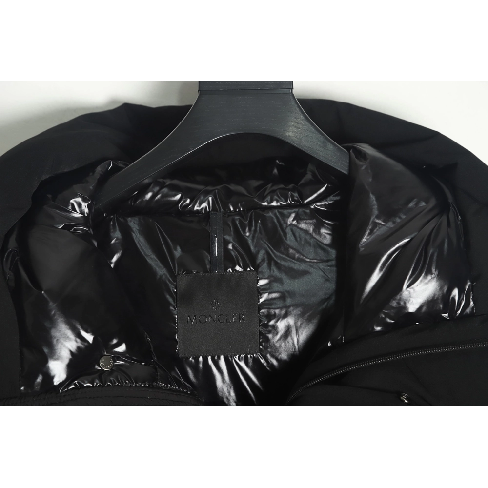 Moncler 22FW madeira black warrior placket threedimensional embossed letter down jacket TSK1,Moncler Jacket,Jacket,APPAREL