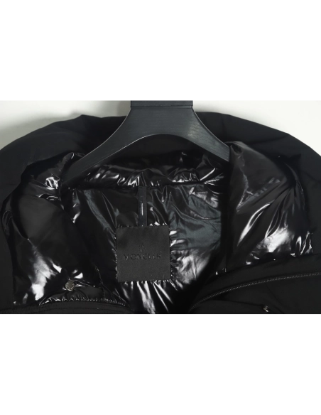 Moncler 22FW madeira black warrior placket threedimensional embossed letter down jacket TSK1,Moncler Jacket,Jacket,APPAREL
