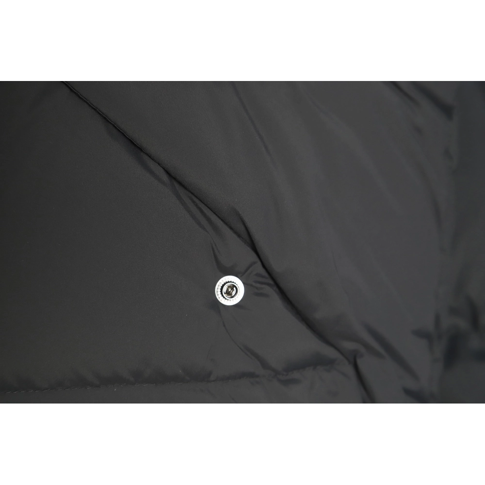 Moncler 22FW madeira black warrior placket threedimensional embossed letter down jacket,Moncler Jacket,Jacket,APPAREL