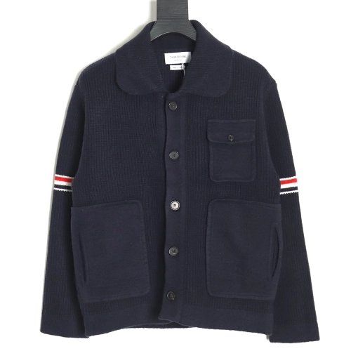 Thom Browne Heavy Wool Jacket TSK3,Thom Browne Jacket,Jacket,APPAREL