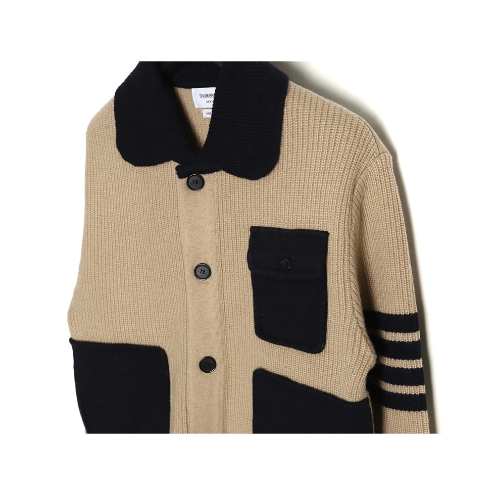 Thom Browne Heavy Wool Jacket TSK1,Thom Browne Jacket,Jacket,APPAREL